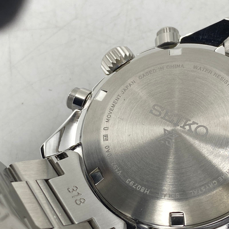 【中古美品】【メンズ/レディース】 SEIKO セイコー V192-00A0 PROSPEX SPEEDTIMER SOLAR CHRONOGRAPH プロスペックス スピードタイマー ソーラー クロノグラフ 腕時計 197-261028-cs-21-izu カラー：シルバー 万代Net店