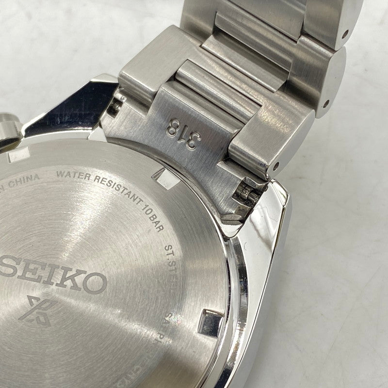 【中古美品】【メンズ/レディース】 SEIKO セイコー V192-00A0 PROSPEX SPEEDTIMER SOLAR CHRONOGRAPH プロスペックス スピードタイマー ソーラー クロノグラフ 腕時計 197-261028-cs-21-izu カラー：シルバー 万代Net店