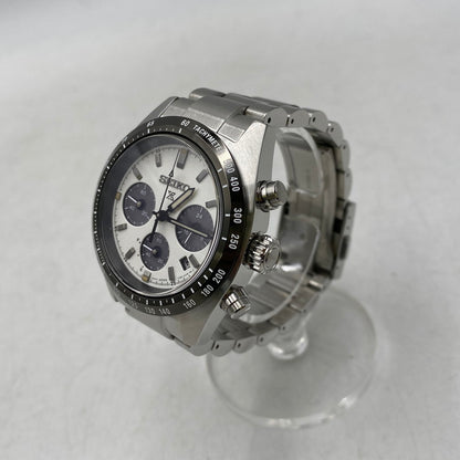 【中古美品】【メンズ/レディース】 SEIKO セイコー V192-00A0 PROSPEX SPEEDTIMER SOLAR CHRONOGRAPH プロスペックス スピードタイマー ソーラー クロノグラフ 腕時計 197-261028-cs-21-izu カラー：シルバー 万代Net店