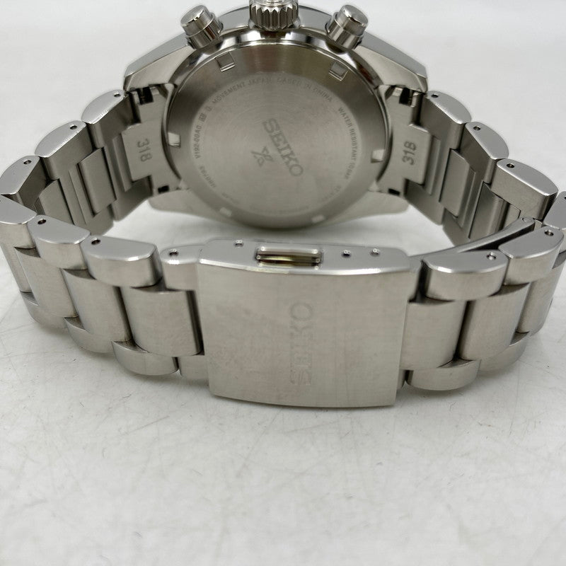 【中古美品】【メンズ/レディース】 SEIKO セイコー V192-00A0 PROSPEX SPEEDTIMER SOLAR CHRONOGRAPH プロスペックス スピードタイマー ソーラー クロノグラフ 腕時計 197-261028-cs-21-izu カラー：シルバー 万代Net店