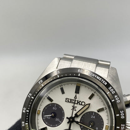 【中古美品】【メンズ/レディース】 SEIKO セイコー V192-00A0 PROSPEX SPEEDTIMER SOLAR CHRONOGRAPH プロスペックス スピードタイマー ソーラー クロノグラフ 腕時計 197-261028-cs-21-izu カラー：シルバー 万代Net店