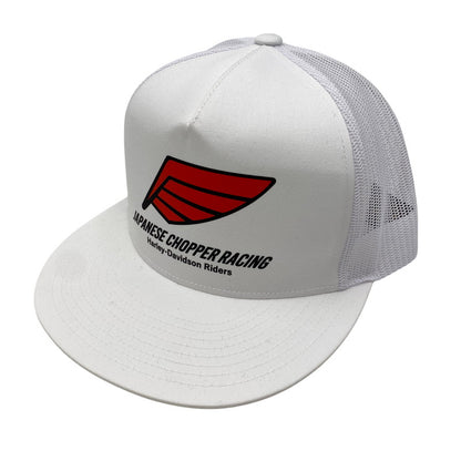 【中古品】【メンズ/レディース】 JAPANESE CHOPPER RACING ジャパニーズチョッパーレーシング AVCC限定 MESH CAP メッシュ キャップ 帽子 185-261028-cs-02-izu サイズ：F カラー：ホワイト 万代Net店