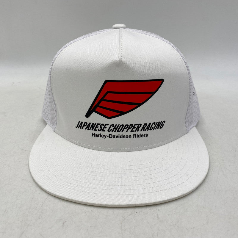 【中古品】【メンズ/レディース】 JAPANESE CHOPPER RACING ジャパニーズチョッパーレーシング AVCC限定 MESH CAP メッシュ キャップ 帽子 185-261028-cs-02-izu サイズ：F カラー：ホワイト 万代Net店
