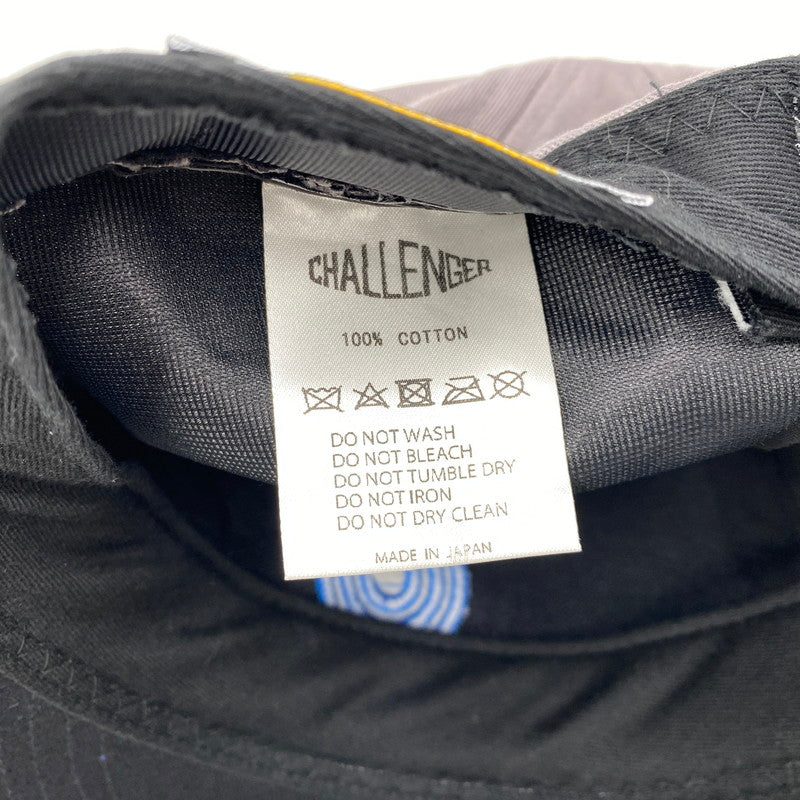 【中古品】【メンズ/レディース】 CHALLENGER チャレンジャー RECORDS CAP レコーズ キャップ 帽子 185-261028-cs-01-izu サイズ：F カラー：グレー×ブラック 万代Net店