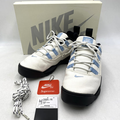 【中古品】【メンズ】 NIKE SB ナイキエスビー×SUPREME シュプリーム FQ3000-100 DARWIN LOW ダーウィン ロー スニーカー シューズ 靴 160-261028-cs-11-izu サイズ：28cm カラー：SAIL/BOARDER BLUE-BLACK 万代Net店