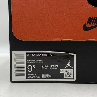 【中古品】【メンズ】 NIKE ナイキ 378037-061 AIR JORDAN 11 RETRO エア ジョーダン レトロ スニーカー シューズ 靴 160-261028-cs-15-izu サイズ：27.5cm カラー：BLACK/TRUE RED-WHITE 万代Net店