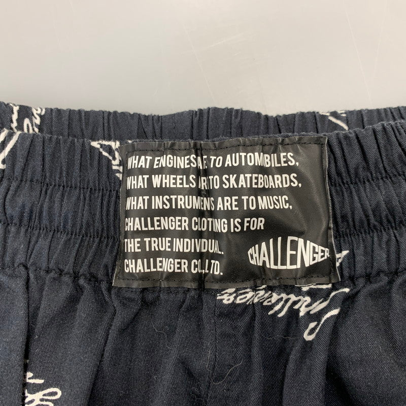 【中古品】【メンズ】 CHALLENGER チャレンジャー CLG-PT 023-004 MULTI SIGNATURE PANTS マルチ シグネチャー パンツ ボトムス 153-261028-kh-12-izu サイズ：L カラー：ブラック 万代Net店
