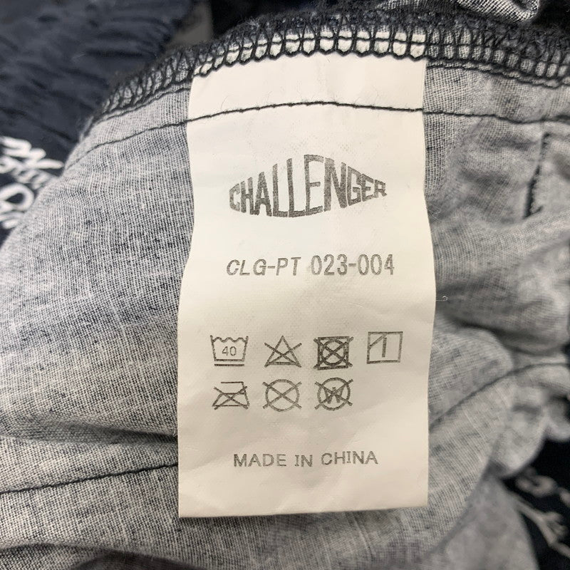 【中古品】【メンズ】 CHALLENGER チャレンジャー CLG-PT 023-004 MULTI SIGNATURE PANTS マルチ シグネチャー パンツ ボトムス 153-261028-kh-12-izu サイズ：L カラー：ブラック 万代Net店
