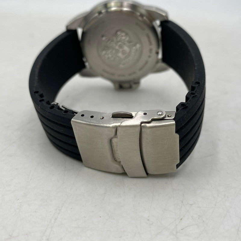 【中古品】【メンズ/レディース】 HAMILTON ハミルトン 6309 KHAKI DATE QUARTZ カーキ デイト クオーツ 腕時計 197-261028-cs-20-izu カラー：シルバー×ブラック 万代Net店