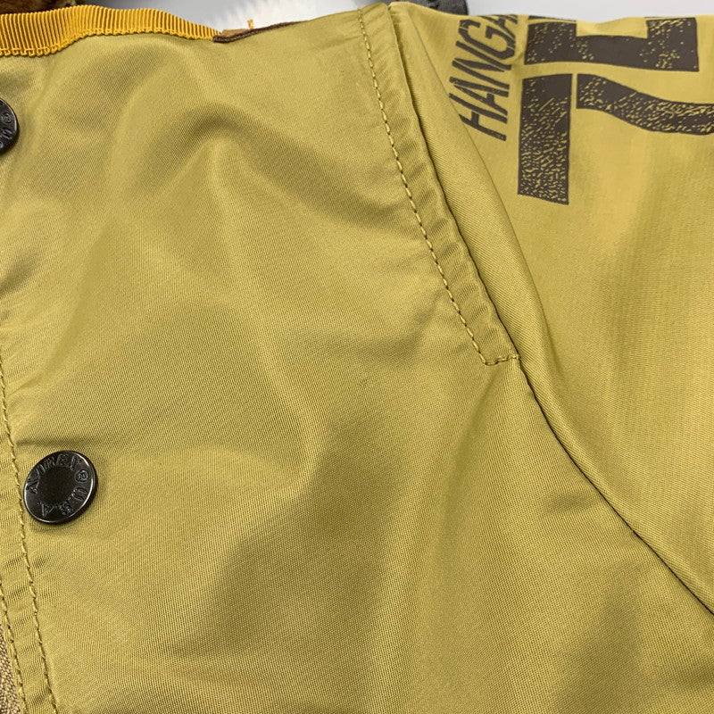【中古美品】【メンズ】 AVIREX アヴィレックス 6182195 MA-1 REMODEL FLIGHT JACKET リモデル フライト ジャケット アウター 145-261028-kh-07-izu サイズ：L カラー：カーキ 万代Net店