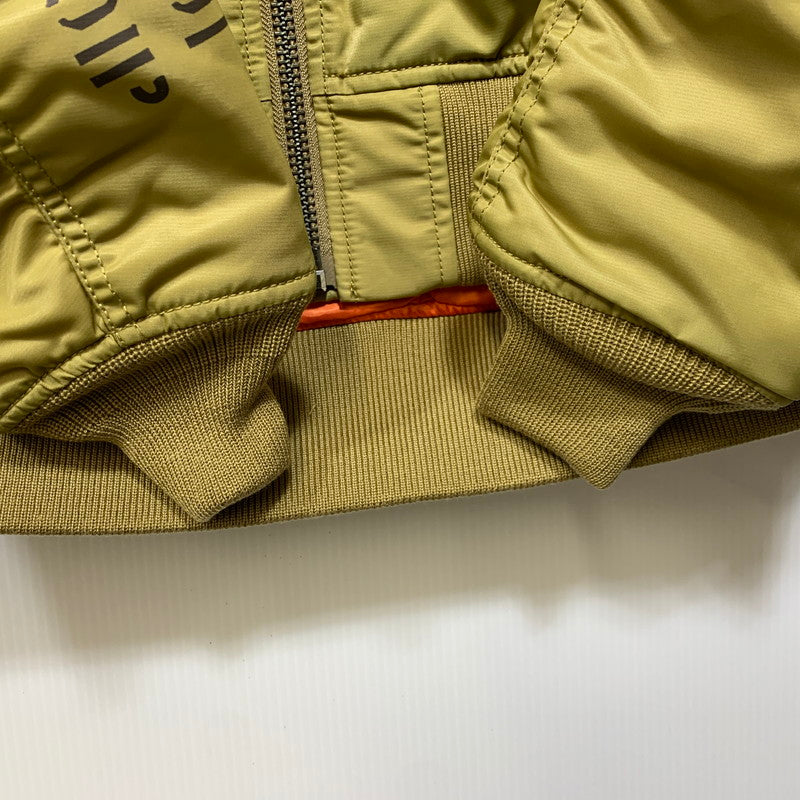【中古美品】【メンズ】 AVIREX アヴィレックス 6182195 MA-1 REMODEL FLIGHT JACKET リモデル フライト ジャケット アウター 145-261028-kh-07-izu サイズ：L カラー：カーキ 万代Net店