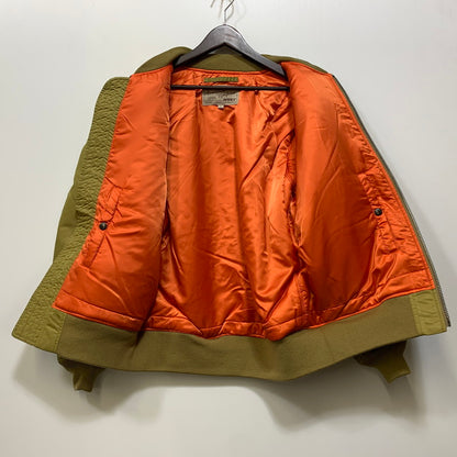 【中古美品】【メンズ】 AVIREX アヴィレックス 6182195 MA-1 REMODEL FLIGHT JACKET リモデル フライト ジャケット アウター 145-261028-kh-07-izu サイズ：L カラー：カーキ 万代Net店
