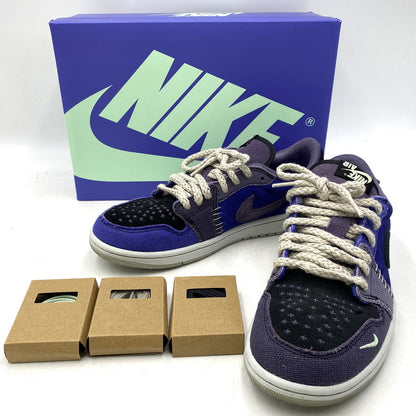 【中古品】【メンズ/レディース】 NIKE ナイキ×ZION WILLIAMSON ザイオン ウィリアムソン IH2309-500 AIR JORDAN 1 LOW OG エア ジョーダン ワン ロー オリジナル スニーカー シューズ 靴 160-261028-cs-16-izu サイズ：25cm カラー：REGENCY PURPLE/VAPOR GREEN 万代Net店