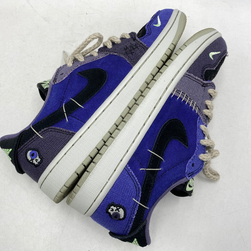 【中古品】【メンズ/レディース】 NIKE ナイキ×ZION WILLIAMSON ザイオン ウィリアムソン IH2309-500 AIR JORDAN 1 LOW OG エア ジョーダン ワン ロー オリジナル スニーカー シューズ 靴 160-261028-cs-16-izu サイズ：25cm カラー：REGENCY PURPLE/VAPOR GREEN 万代Net店