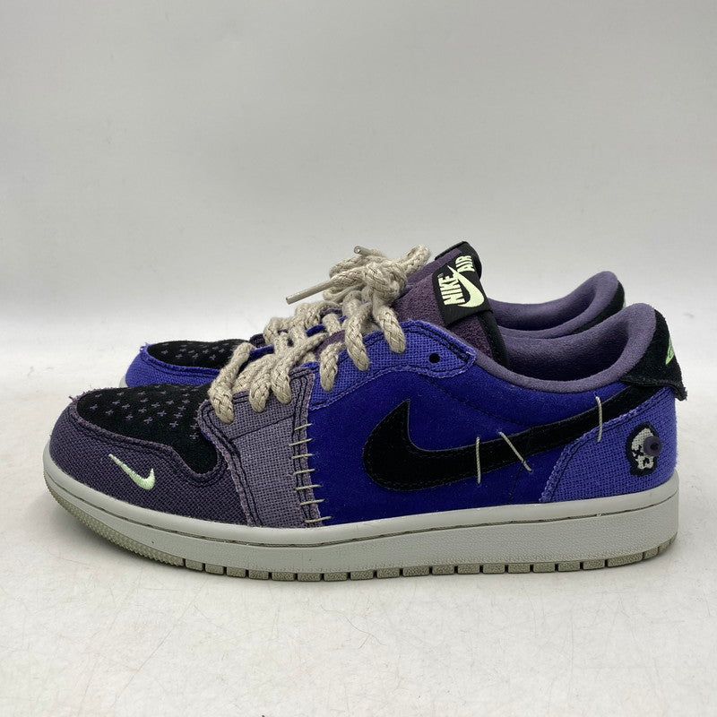 【中古品】【メンズ/レディース】 NIKE ナイキ×ZION WILLIAMSON ザイオン ウィリアムソン IH2309-500 AIR JORDAN 1 LOW OG エア ジョーダン ワン ロー オリジナル スニーカー シューズ 靴 160-261028-cs-16-izu サイズ：25cm カラー：REGENCY PURPLE/VAPOR GREEN 万代Net店