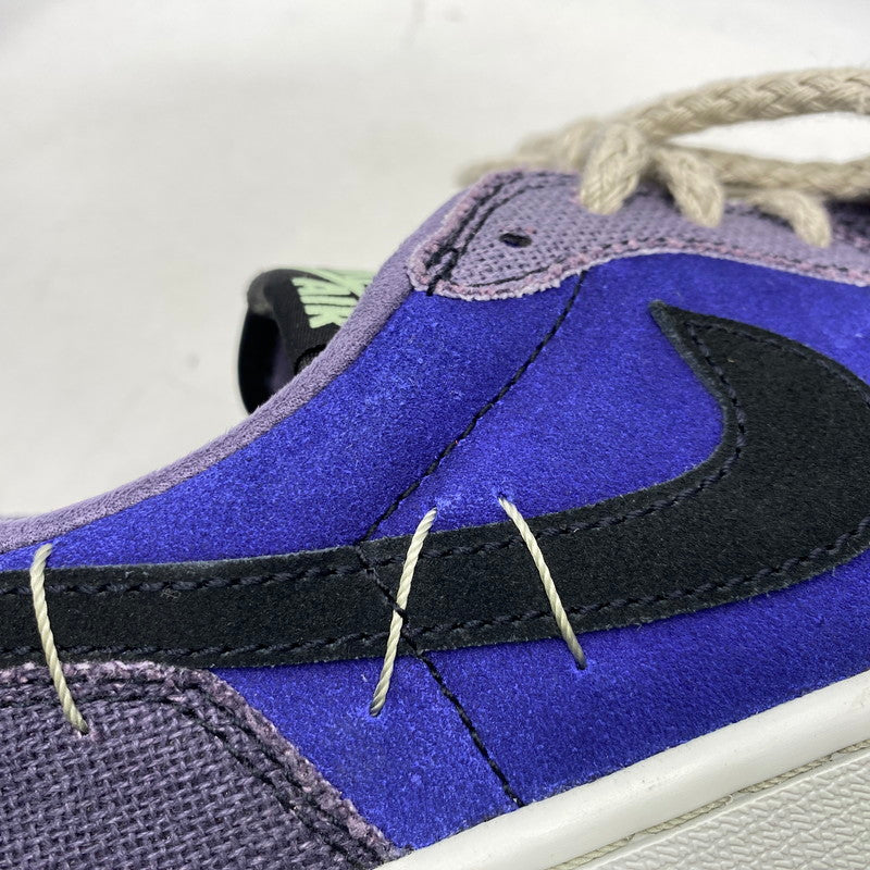 【中古品】【メンズ/レディース】 NIKE ナイキ×ZION WILLIAMSON ザイオン ウィリアムソン IH2309-500 AIR JORDAN 1 LOW OG エア ジョーダン ワン ロー オリジナル スニーカー シューズ 靴 160-261028-cs-16-izu サイズ：25cm カラー：REGENCY PURPLE/VAPOR GREEN 万代Net店