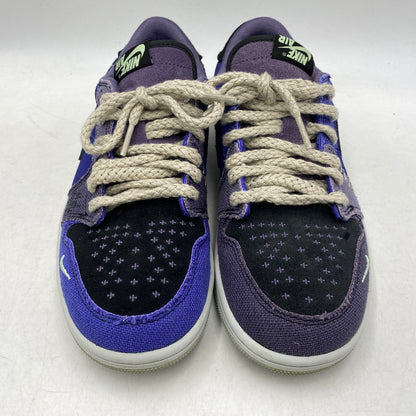 【中古品】【メンズ/レディース】 NIKE ナイキ×ZION WILLIAMSON ザイオン ウィリアムソン IH2309-500 AIR JORDAN 1 LOW OG エア ジョーダン ワン ロー オリジナル スニーカー シューズ 靴 160-261028-cs-16-izu サイズ：25cm カラー：REGENCY PURPLE/VAPOR GREEN 万代Net店
