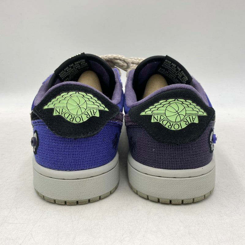 【中古品】【メンズ/レディース】 NIKE ナイキ×ZION WILLIAMSON ザイオン ウィリアムソン IH2309-500 AIR JORDAN 1 LOW OG エア ジョーダン ワン ロー オリジナル スニーカー シューズ 靴 160-261028-cs-16-izu サイズ：25cm カラー：REGENCY PURPLE/VAPOR GREEN 万代Net店