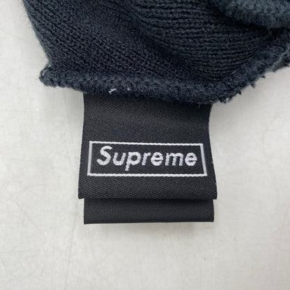 【中古品】【メンズ/レディース】 SUPREME シュプリーム×NEW ERA ニューエラ SCRIPT LOGO BEANIE スクリプト ロゴ ビーニー 帽子 185-261028-cs-13-izu サイズ：ONESIZE カラー：ブラック 万代Net店