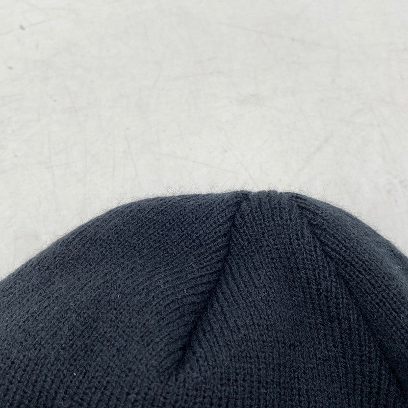 【中古品】【メンズ/レディース】 SUPREME シュプリーム×NEW ERA ニューエラ SCRIPT LOGO BEANIE スクリプト ロゴ ビーニー 帽子 185-261028-cs-13-izu サイズ：ONESIZE カラー：ブラック 万代Net店