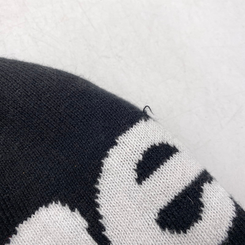 【中古品】【メンズ/レディース】 SUPREME シュプリーム 23FW BIG LOGO BEANIE ビッグ ロゴ ビーニー 帽子 185-261028-cs-12-izu サイズ：ONESIZE カラー：ブラック 万代Net店