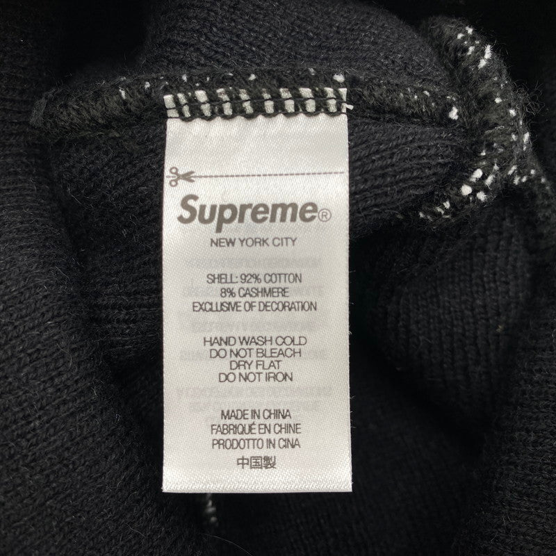【中古品】【メンズ/レディース】 SUPREME シュプリーム 23FW BIG LOGO BEANIE ビッグ ロゴ ビーニー 帽子 185-261028-cs-12-izu サイズ：ONESIZE カラー：ブラック 万代Net店