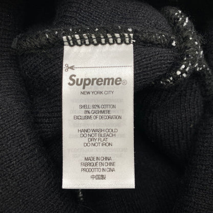 【中古品】【メンズ/レディース】 SUPREME シュプリーム 23FW BIG LOGO BEANIE ビッグ ロゴ ビーニー 帽子 185-261028-cs-12-izu サイズ：ONESIZE カラー：ブラック 万代Net店