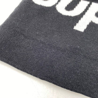 【中古品】【メンズ/レディース】 SUPREME シュプリーム 23FW BIG LOGO BEANIE ビッグ ロゴ ビーニー 帽子 185-261028-cs-12-izu サイズ：ONESIZE カラー：ブラック 万代Net店