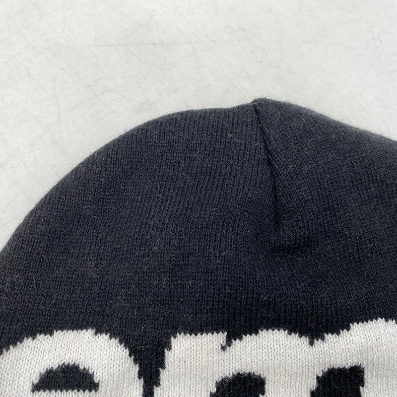 【中古品】【メンズ/レディース】 SUPREME シュプリーム 23FW BIG LOGO BEANIE ビッグ ロゴ ビーニー 帽子 185-261028-cs-12-izu サイズ：ONESIZE カラー：ブラック 万代Net店