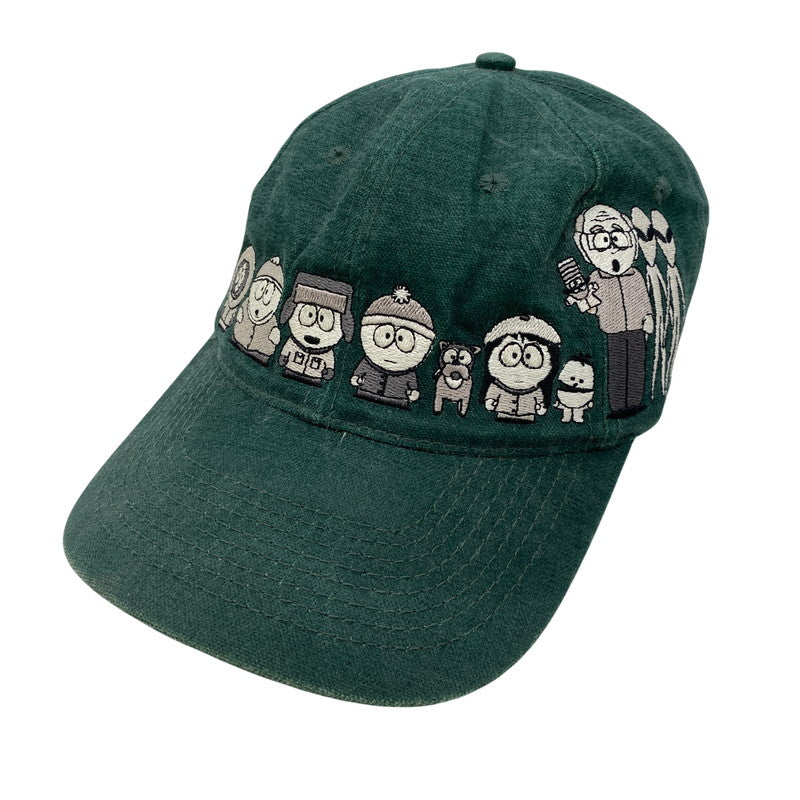 【中古品】【メンズ/レディース】 SOUTH PARK サウスパーク COMEDY CENTRAL コメディ セントラル c1998 CHARACTER CAP キャラクター キャップ 帽子 185-261028-cs-03-izu サイズ：F カラー：グリーン 万代Net店