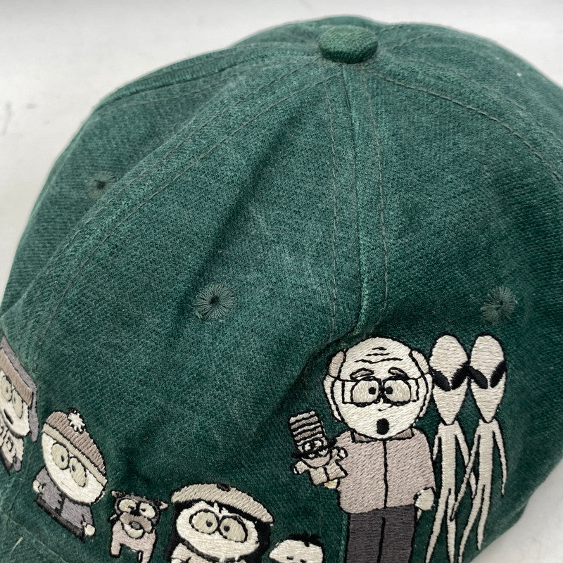 【中古品】【メンズ/レディース】 SOUTH PARK サウスパーク COMEDY CENTRAL コメディ セントラル c1998 CHARACTER CAP キャラクター キャップ 帽子 185-261028-cs-03-izu サイズ：F カラー：グリーン 万代Net店