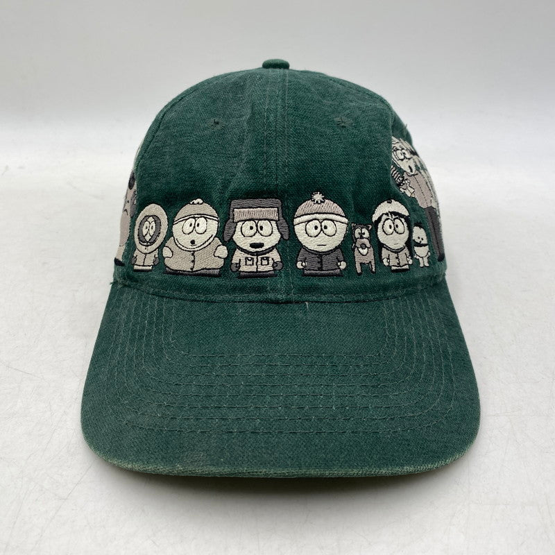【中古品】【メンズ/レディース】 SOUTH PARK サウスパーク COMEDY CENTRAL コメディ セントラル c1998 CHARACTER CAP キャラクター キャップ 帽子 185-261028-cs-03-izu サイズ：F カラー：グリーン 万代Net店