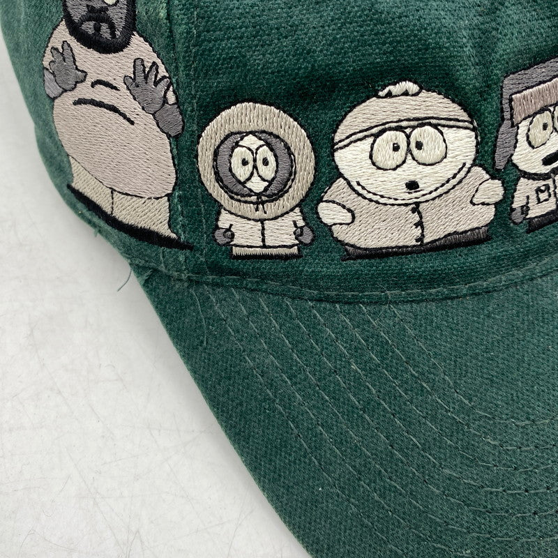 【中古品】【メンズ/レディース】 SOUTH PARK サウスパーク COMEDY CENTRAL コメディ セントラル c1998 CHARACTER CAP キャラクター キャップ 帽子 185-261028-cs-03-izu サイズ：F カラー：グリーン 万代Net店