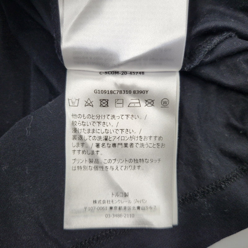 【中古品】【メンズ】 MONCLER モンクレール G10918C7B310 MAGLIA T-SHIRT マリア Tシャツ トップス 半袖 141-261029-ya-17-izu サイズ：L カラー：ブラック 万代Net店