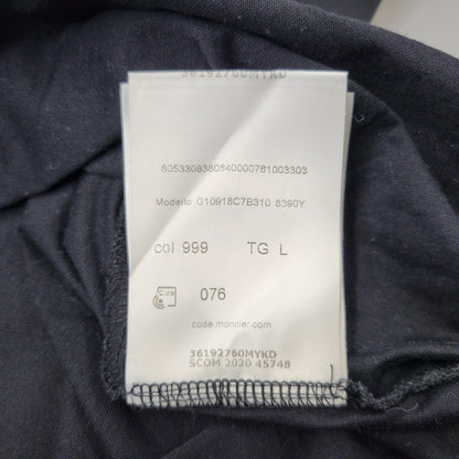 【中古品】【メンズ】 MONCLER モンクレール G10918C7B310 MAGLIA T-SHIRT マリア Tシャツ トップス 半袖 141-261029-ya-17-izu サイズ：L カラー：ブラック 万代Net店