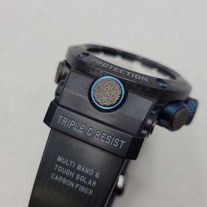 【中古品】【メンズ/レディース】 G-SHOCK ジーショック GWR-B1000 GRAVITYMASTER SOLAR DIGITAL WATCH グラビティマスター ソーラー デジタル 時計 腕時計 196-261029-ay-05-izu サイズ：46.2 × 46.4 × 16.9 mm カラー：ブラック×ブルー 万代Net店