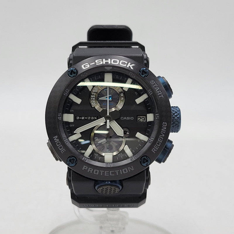 【中古品】【メンズ/レディース】 G-SHOCK ジーショック GWR-B1000 GRAVITYMASTER SOLAR DIGITAL WATCH グラビティマスター ソーラー デジタル 時計 腕時計 196-261029-ay-05-izu サイズ：46.2 × 46.4 × 16.9 mm カラー：ブラック×ブルー 万代Net店