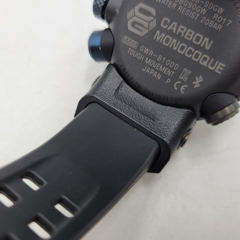 【中古品】【メンズ/レディース】 G-SHOCK ジーショック GWR-B1000 GRAVITYMASTER SOLAR DIGITAL WATCH グラビティマスター ソーラー デジタル 時計 腕時計 196-261029-ay-05-izu サイズ：46.2 × 46.4 × 16.9 mm カラー：ブラック×ブルー 万代Net店