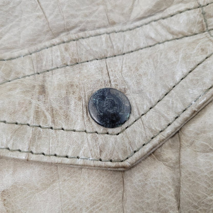 【現状渡し品】【メンズ】 REPLAY リプレイ LEATHER JACKET レザー ジャケット アウター 141-261029-yn-02-izu サイズ：S カラー：ベージュ 万代Net店