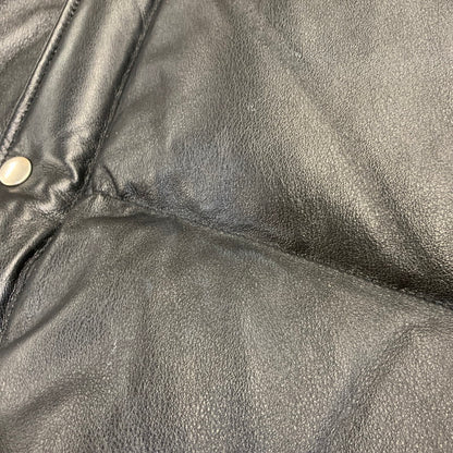 【中古品】【メンズ】 KAMIYA カミヤ G17BL011-0 LEATHER DOWN JACKET レザー ダウン ジャケット アウター 140-261030-cs-23-izu サイズ：XL カラー：ブラック 万代Net店