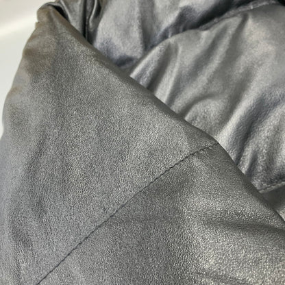 【中古品】【メンズ】 KAMIYA カミヤ G17BL011-0 LEATHER DOWN JACKET レザー ダウン ジャケット アウター 140-261030-cs-23-izu サイズ：XL カラー：ブラック 万代Net店
