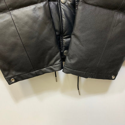 【中古品】【メンズ】 KAMIYA カミヤ G17BL011-0 LEATHER DOWN JACKET レザー ダウン ジャケット アウター 140-261030-cs-23-izu サイズ：XL カラー：ブラック 万代Net店