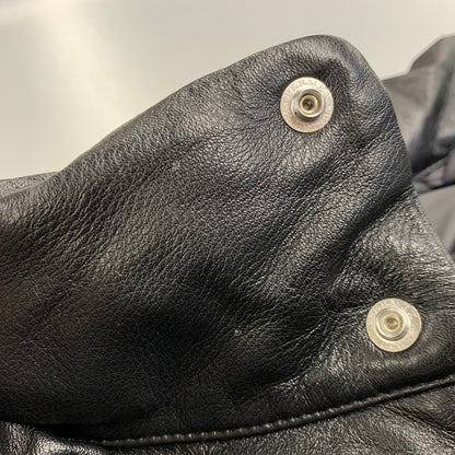 【中古品】【メンズ】 KAMIYA カミヤ G17BL011-0 LEATHER DOWN JACKET レザー ダウン ジャケット アウター 140-261030-cs-23-izu サイズ：XL カラー：ブラック 万代Net店