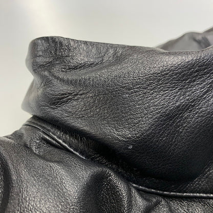 【中古品】【メンズ】 KAMIYA カミヤ G17BL011-0 LEATHER DOWN JACKET レザー ダウン ジャケット アウター 140-261030-cs-23-izu サイズ：XL カラー：ブラック 万代Net店