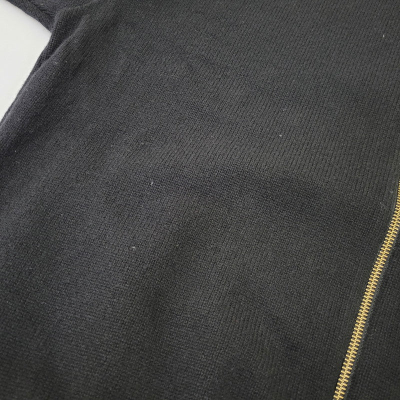 【中古品】【メンズ】 CREPUSCULE クレプスキュール 2303-032 WOOL ZIP CARDIGAN ウール ジップ カーディガン トップス 長袖 140-261029-ya-15-izu サイズ：2 カラー：ブラック 万代Net店