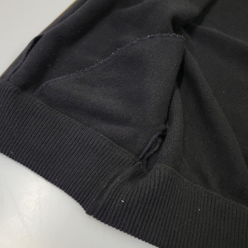 【中古品】【メンズ】 CREPUSCULE クレプスキュール 2303-032 WOOL ZIP CARDIGAN ウール ジップ カーディガン トップス 長袖 140-261029-ya-15-izu サイズ：2 カラー：ブラック 万代Net店