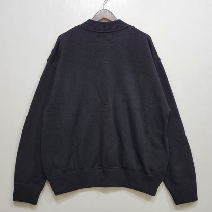【中古品】【メンズ】 CREPUSCULE クレプスキュール 2303-032 WOOL ZIP CARDIGAN ウール ジップ カーディガン トップス 長袖 140-261029-ya-15-izu サイズ：2 カラー：ブラック 万代Net店
