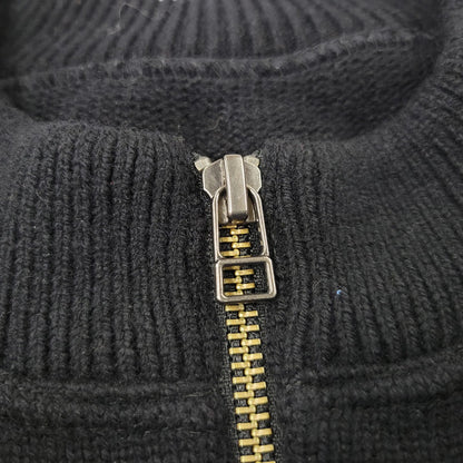 【中古品】【メンズ】 CREPUSCULE クレプスキュール 2303-032 WOOL ZIP CARDIGAN ウール ジップ カーディガン トップス 長袖 140-261029-ya-15-izu サイズ：2 カラー：ブラック 万代Net店