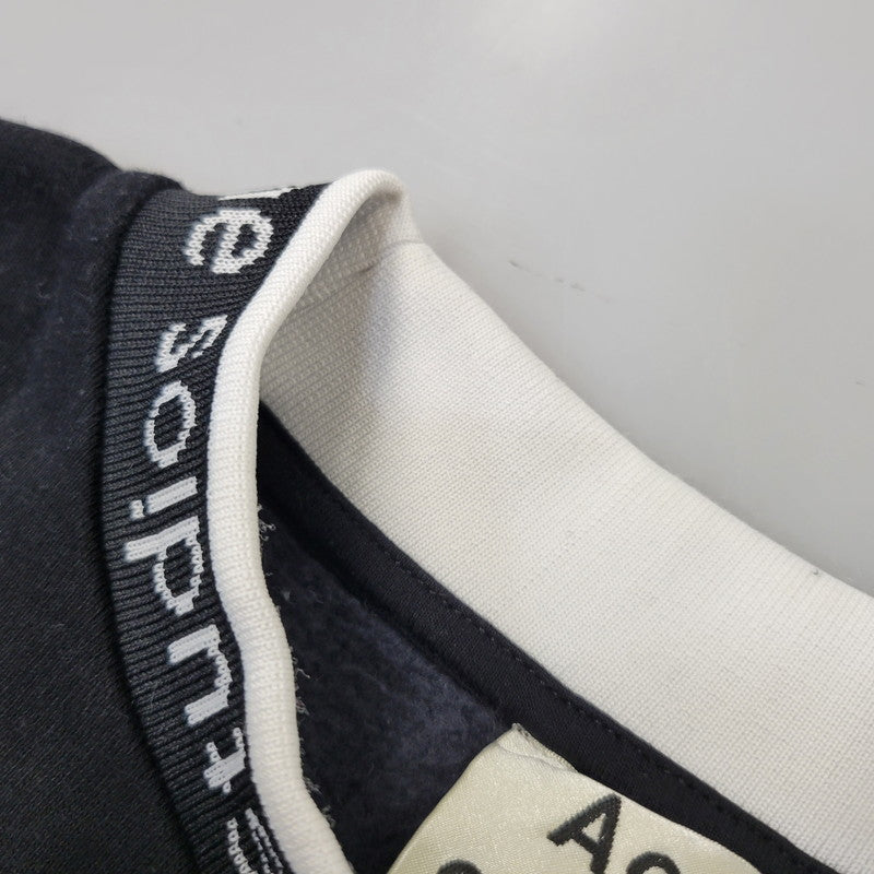 【中古品】【メンズ】 ACNE STUDIOS アクネストゥディオズ FN-MN-SWEA000080 LOGO CREWNECK SWEATSHIRT ロゴ クルーネック スウェットシャツ トップス 長袖 141-261029-ya-16-izu サイズ：S カラー：ブラック 万代Net店