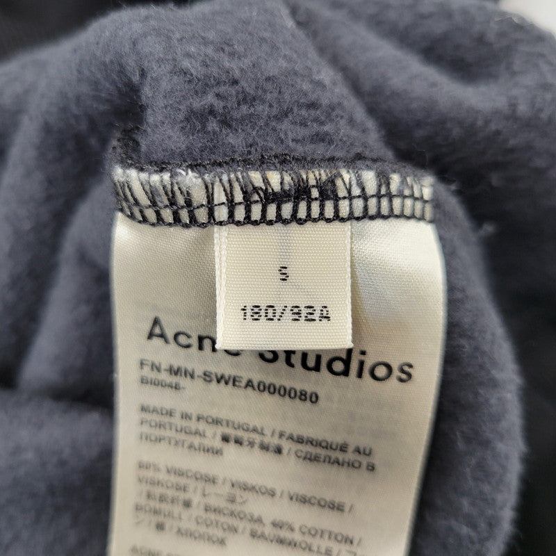 【中古品】【メンズ】 ACNE STUDIOS アクネストゥディオズ FN-MN-SWEA000080 LOGO CREWNECK SWEATSHIRT ロゴ クルーネック スウェットシャツ トップス 長袖 141-261029-ya-16-izu サイズ：S カラー：ブラック 万代Net店